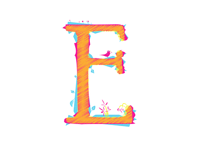 E animation colors design digital flat illustration illustration lettering logo typography ui vector web