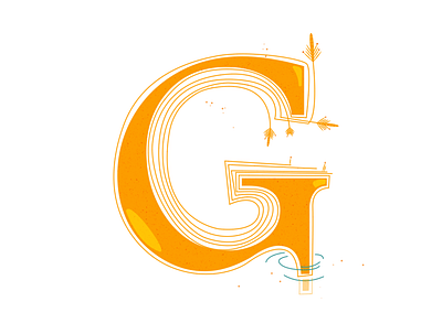 G branding colors flat icon illustration illustrator lettering type typography vector