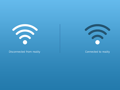 Reality Check - Today’s World creative design minimalist smartphone wifi world