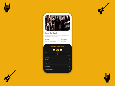 Music player - Mobile mobile app design mobile design music music app musicplayer