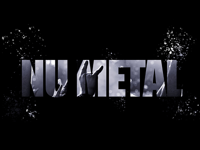Text Effect - Nu Metal Music Genre graphicdesign music text