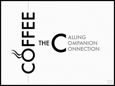 Typographic Poster - Coffee theme coffee minimalist poster poster design typographic typographic poster typography