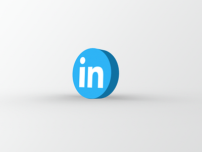 Linked in - 3D Minimal Icon