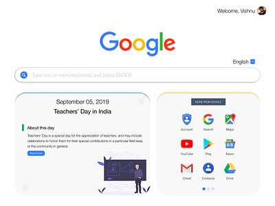 Google Home Page Redesign 2