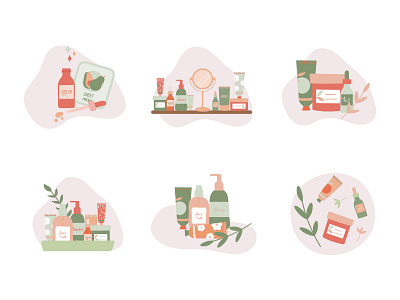 Skincare illustrations