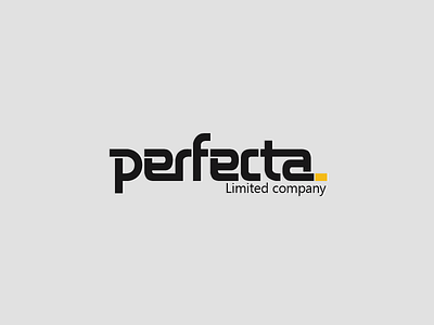 Logo Debud - Perfecta black business logo construction custom type elite fonts geometry identity lettering logo logodesign minimal modern type typeface typography yellow