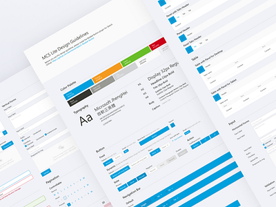 Design guideline for MCS Lite component design design system guideline responsive rwd symbol ui ui kit ux web website