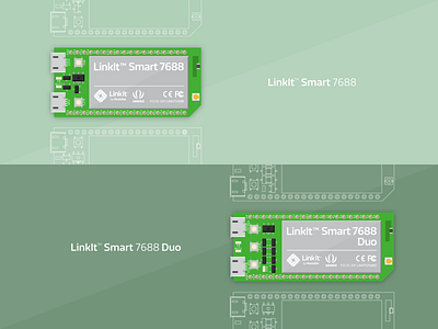 LinkIt Smart 7688 & 7688 Duo chipset components illustration iot