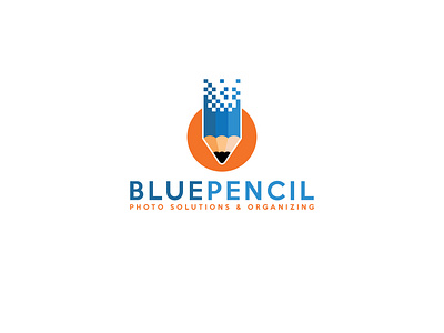 Blue Pencil Logo blue pencil branding design icon illustration logo pencil logo vector