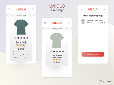 Uniqlo UI redesign adobexd ecommerce prototype ui ui ux ui ux uniqlo ux
