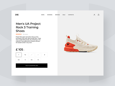 Online Store buy cart clear clothes design footwear header minimal online photo product shoes shop shopping snickers sport store ui ux web