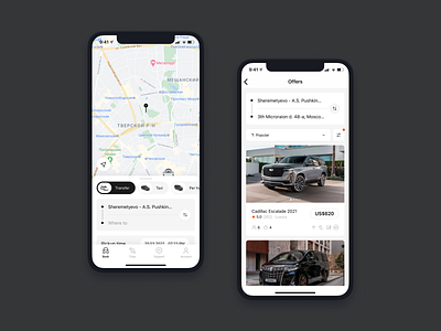 Transfer Taxi App book car clear design minimal order route select taxi transfer trip uber ui ux