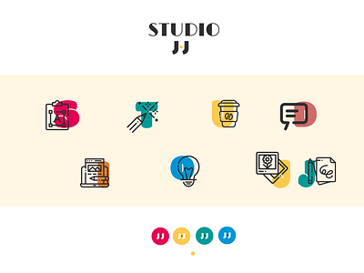 Studio JJ - Identite visuelle design icon logo typography vector