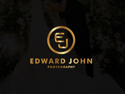 Edward John Photographer Logo adobe ilustrator corel draw emblem logo logo logo design concept typography