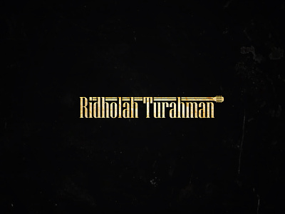 Ridholah Turahman illustration logo photoshop typography