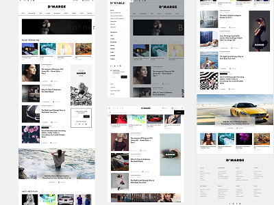 Design website for D'MARGE / The Playbook For The Modern Man