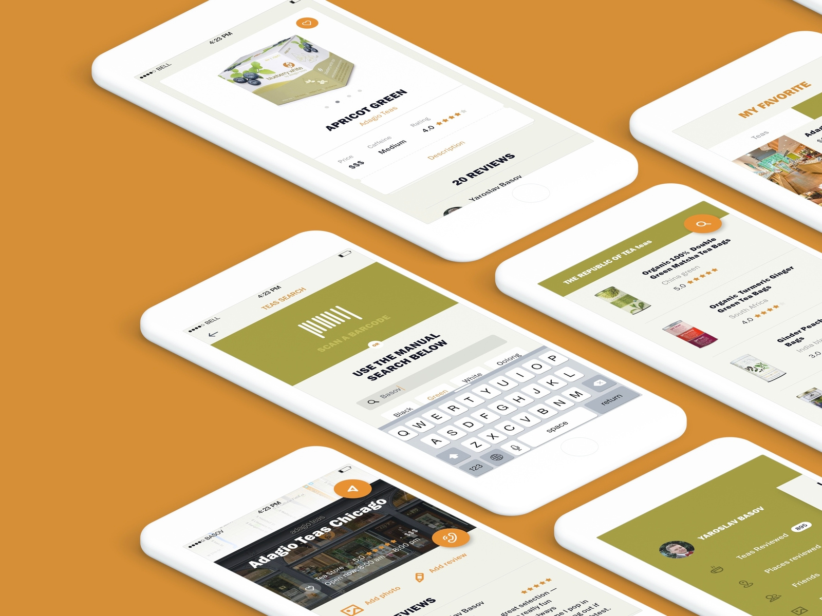 Search screens for Adagio Teas mobile app by Basov Design on Dribbble