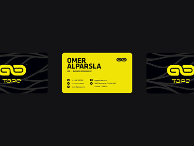 Business card for GoTape. Branding