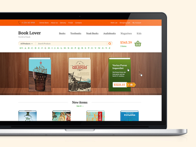 Booklover basov book booklover books ecommerce website design great website design lover magento shop store template theme