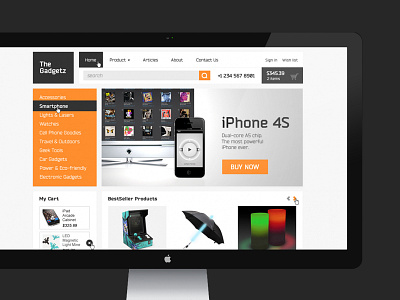 The Gadgetz basovdesign e commerce flat gadgets gadgetz magento online store shop thegadgetz theme web web shop