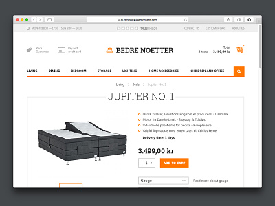 Bedrenaetter.dk web design basovdesign bedrenaetter denmark flat furniture minimal mockups shop style ui webdesign website