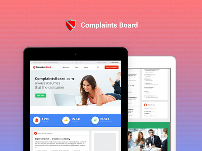 Complaints Board basovdesign board branding complaint complaints flat google responsive ui ukraine ux web design