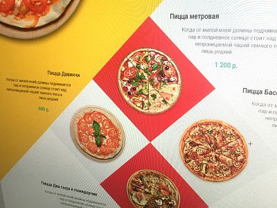 Kvadrat Pizza Website delivery flat food kvadrat landing menu minimal pizza responsive sketch webdesign website