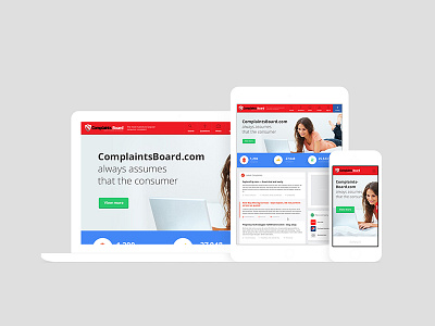 Complaintsboard.com Website board branding complaint complaints flat header hover landing resoinsive responsive ui web design