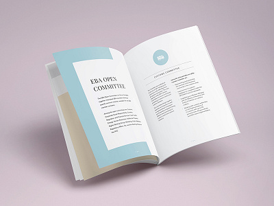 Brochure EBA association brochure business cmyk design european graphic minimal print