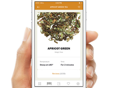 Adagio Teas. Mobile App. iOS and Android