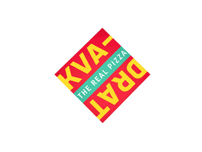 Kvadrat. Real roman pizza bar bar branding delivery flat food landing logo menu minimal responsive roma sketch