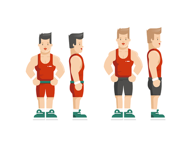Character. Illustration for Powerdot boy fitness icon man planner position powerdot program safety briefing sketch sport startup