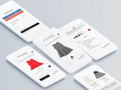 Deux par Deux. Mobile catalog design ecommerce fashion kids mobile shop store ui ux web web design