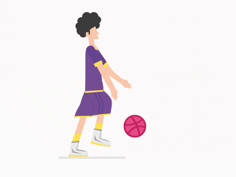 Boby dribbles 2d after effect animation basketball first shot illustrator walk cycle