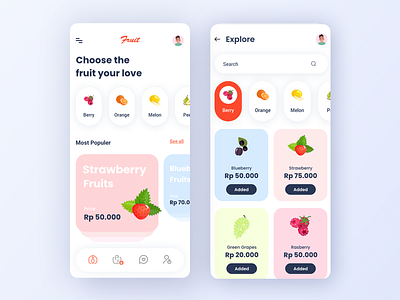 Fruit Market design figma figmadesign mobile design uidesign uiux