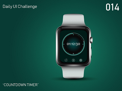 Daily UI Challenge 014 - Countdown Timer app apple watch countdown dailyui design stopwatch timer ui watch