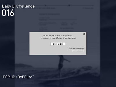 Daily UI Challenge 016 - Pop Up / Overlay android app design app dailyui design overlay pop up ui ux web website