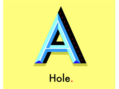 'A' is for.. a alphabeth design flat insult typography vector
