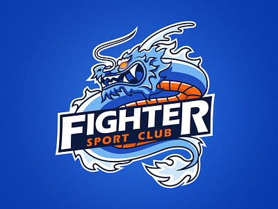 Fighter SC ai asia branding chinese chinese shots club design dragon fighter illustration logo sport sportlogo sports branding sports design sports logo vector