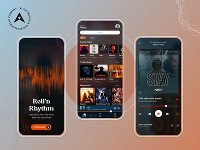 Music ( Portal ) Player Mobile App Concept - UI/UX mobile app design mobile app development music app music mobile app design music mobile app development ui ux design