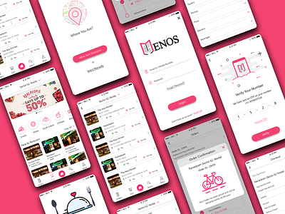 Menos- Hotel Menu's At Home design mobile app design mobile app development mobile app icon ui ui ux design ui ux user experience ux