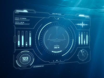 Futuristic UI v1.0 blue dark futuristic futuristic ui interface interface design