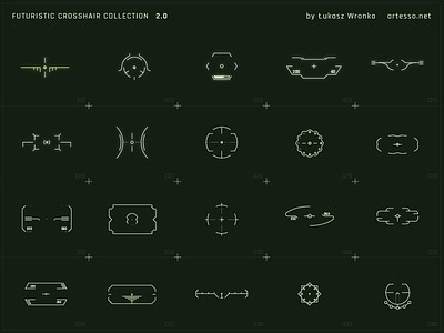 Futuristic Crosshair Collection 1.0 crosshair dark futuristic game game ui interface