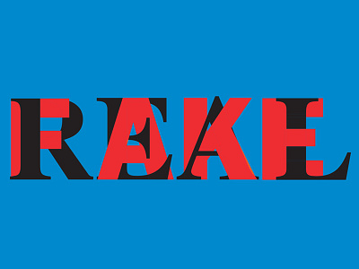 real vs fake blue combination fake inter letters milton glaser mix morphism read real tribute typography