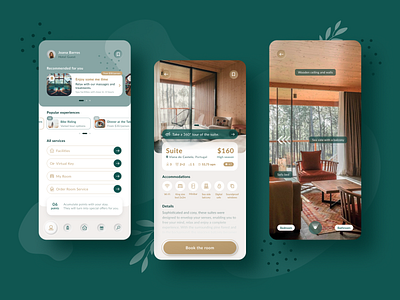 Hotel & Spa App aplication app app design design figma hotel hotel app interaction lineicons minimal app mobile mobile app neumorphism spa app travel travel app ui uidesign user interface uxdesign