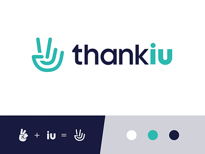 Thankiu - logo concept aplication app app design branding design digital hand interaction line logo minimal app minimalist minimalist logo mobile ui vector