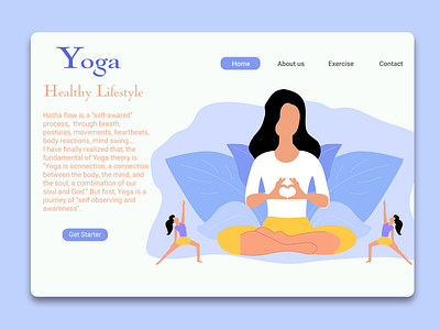 Hatha Flow Yoga design graphic design illustration ui ux web