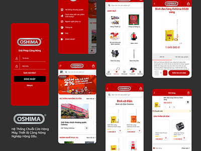 Oshima - Mobile App ui