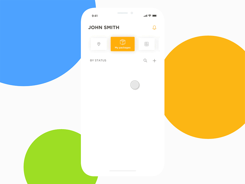 Delivery app animation app clean delivery interaction ios iphone x mobile motion ui ux