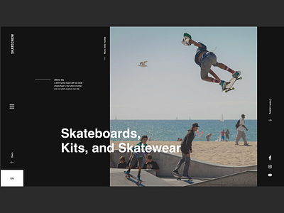 SkateCrew Web Design design skate skate board skate deck skate or die skate shop skater store design ui ui ux user web web design website